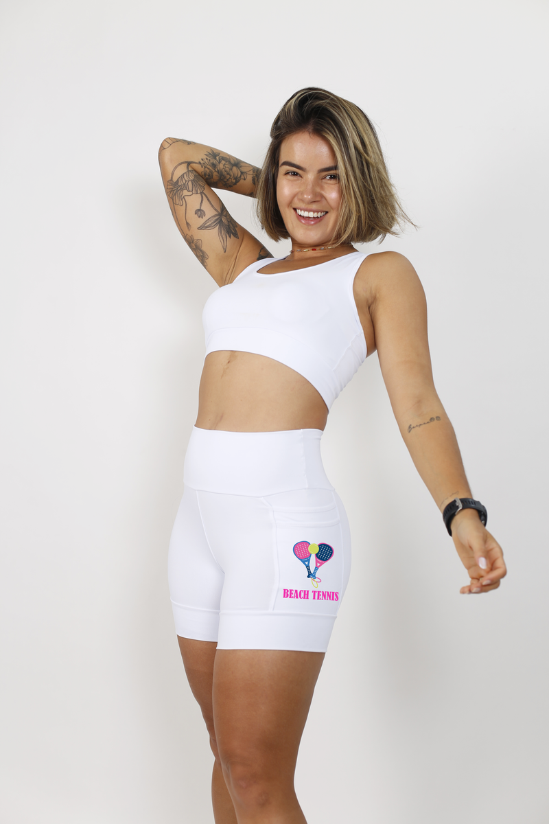 Shorts Branco Beach Tennis