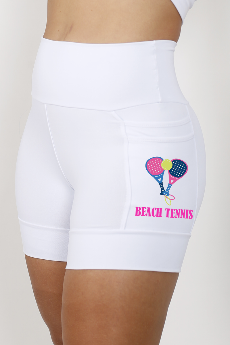 Shorts Branco Beach Tennis