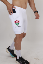Bermuda Masc Branca Fluminense + Nome