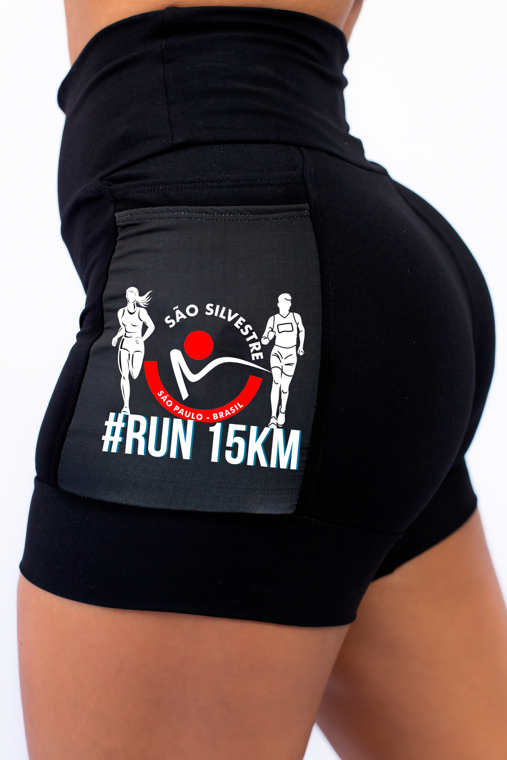 Shorts Preto São Silvestre Coleção 2024( Pronta Entrega)