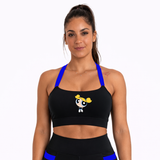 Top Fitness Preto/Azul Lindinha