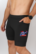 Bermuda Masculino Preta Papaleguas