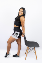 Shorts Preto/Branco Botafogo + Nome