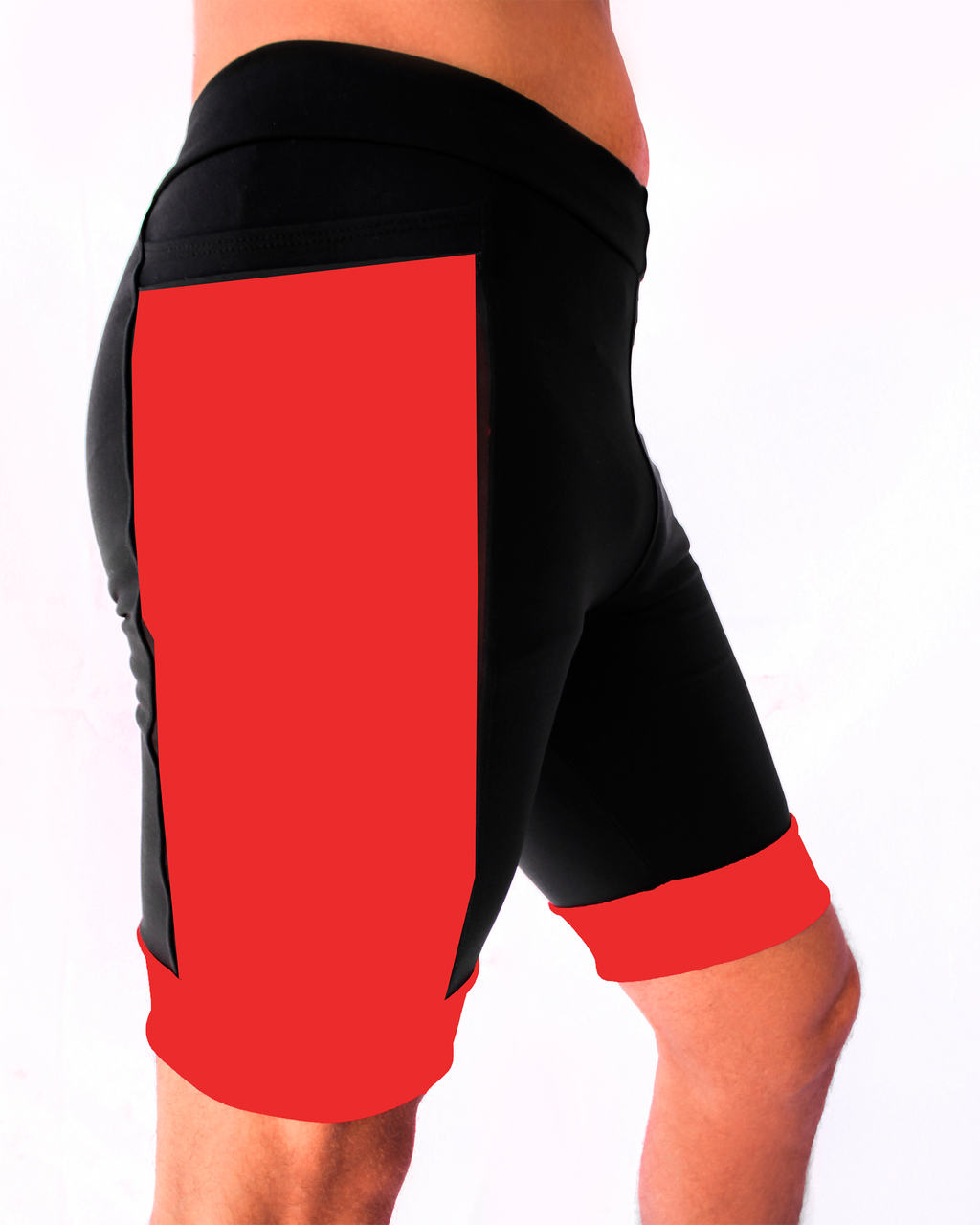 Bermuda Masculina Preta/Vermelho