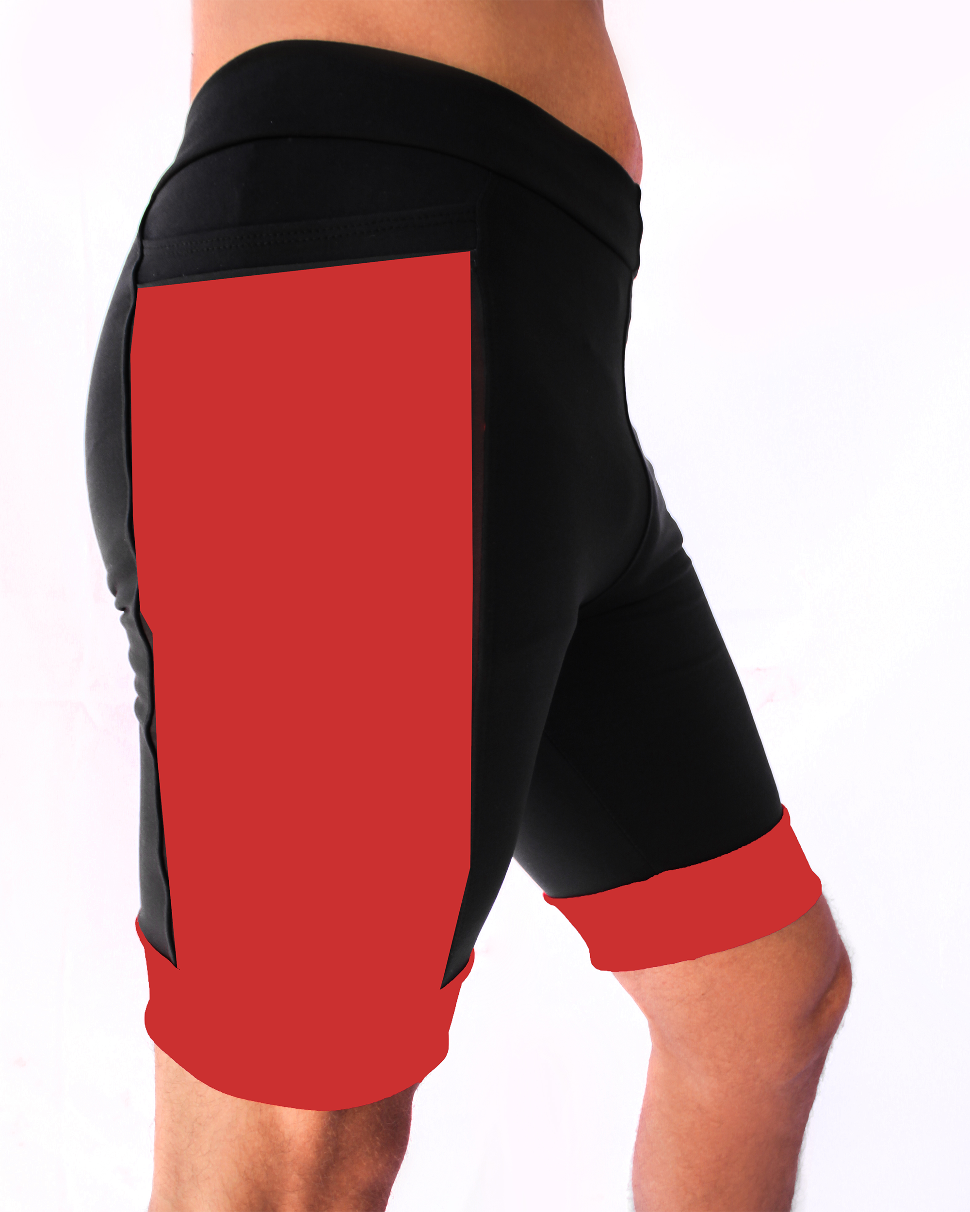 Bermuda Masculina Preta/Vermelho