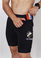 Bermuda Masc Preta Vasco  + Nome