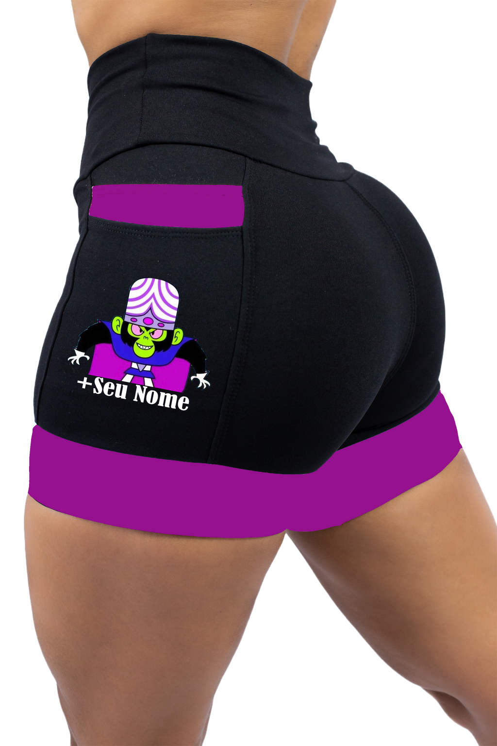 Short Feminino  Roxo Macaco Louco