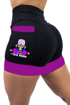 Short Feminino  Roxo Macaco Louco