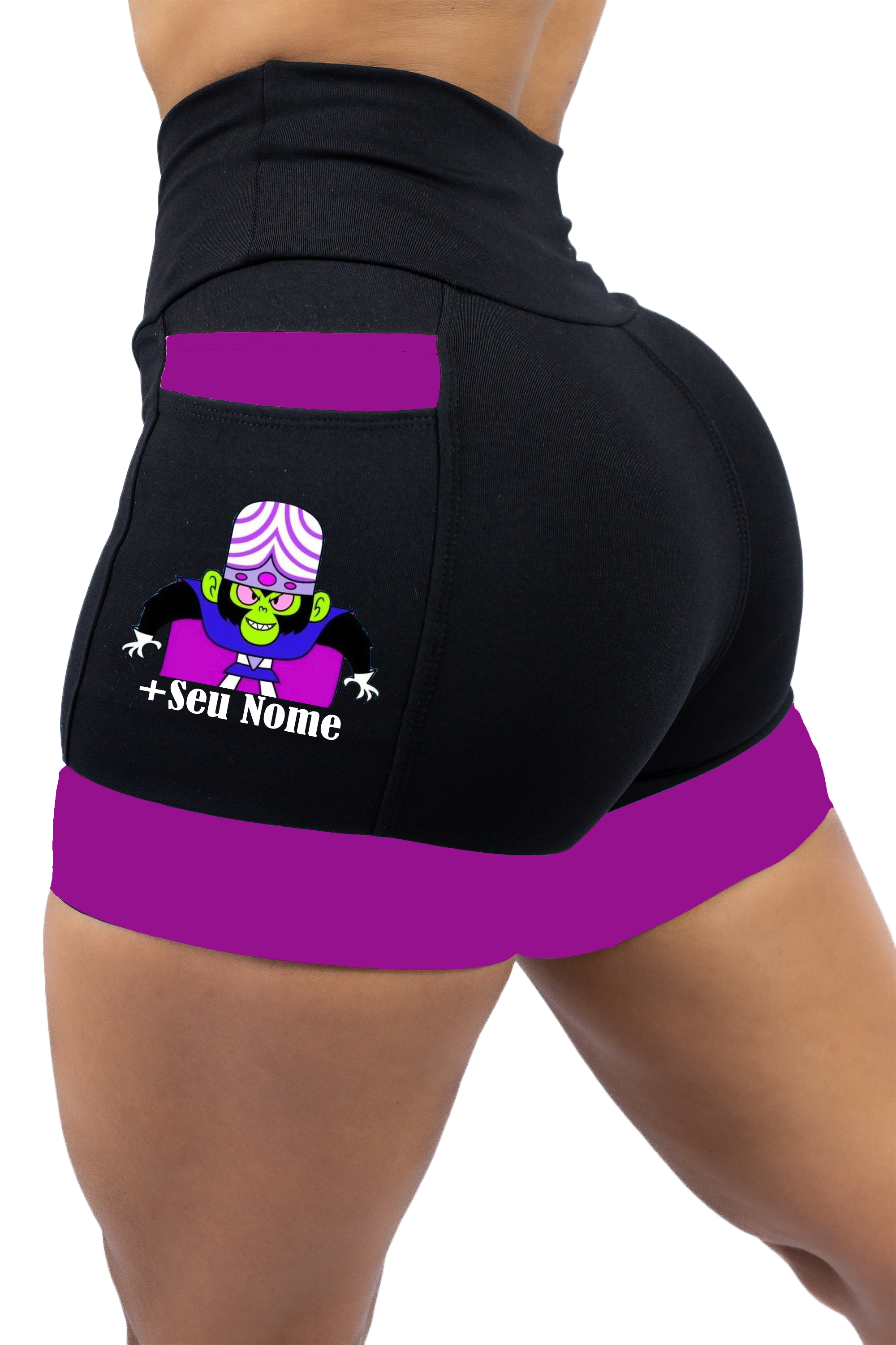 Short Feminino  Roxo Macaco Louco
