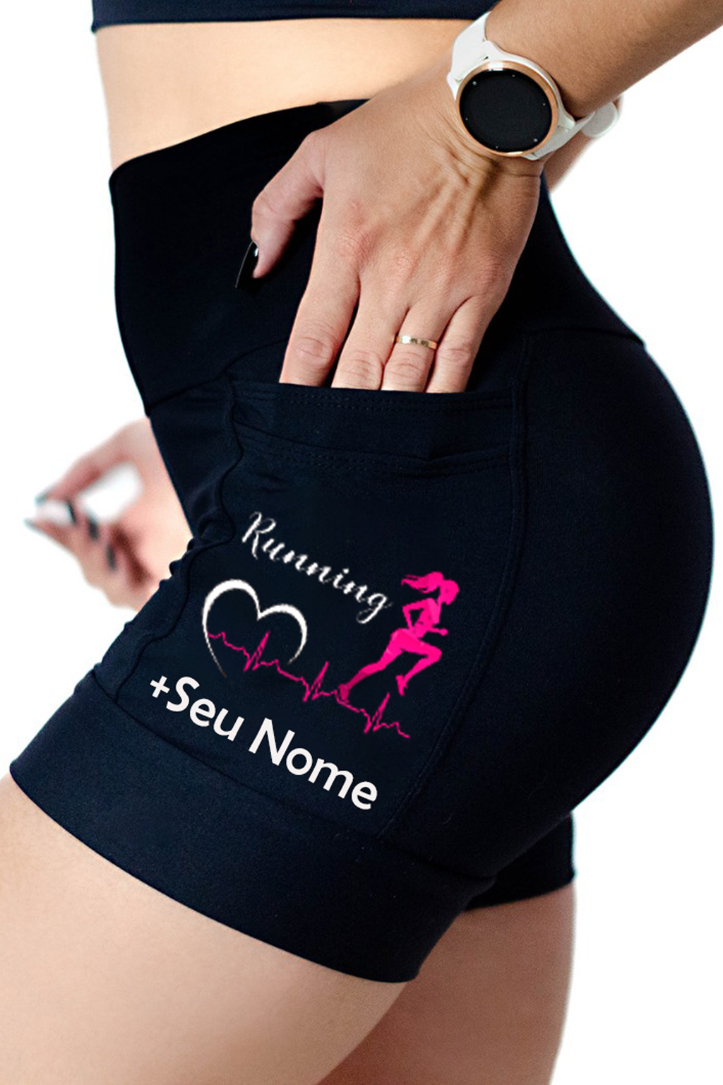 Shorts Batimento Corredora+Seu nome