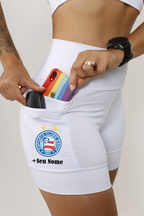 Shorts Branco Bahia + Nome