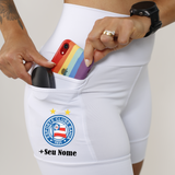 Shorts Branco Bahia + Nome