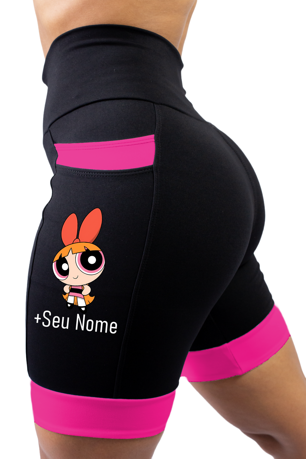 Bermuda Fem Super Poderosa Rosa