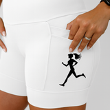 Shorts Branco Corredora( Pronta Entrega)