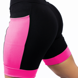 Bermuda Feminina Preta/Rosa