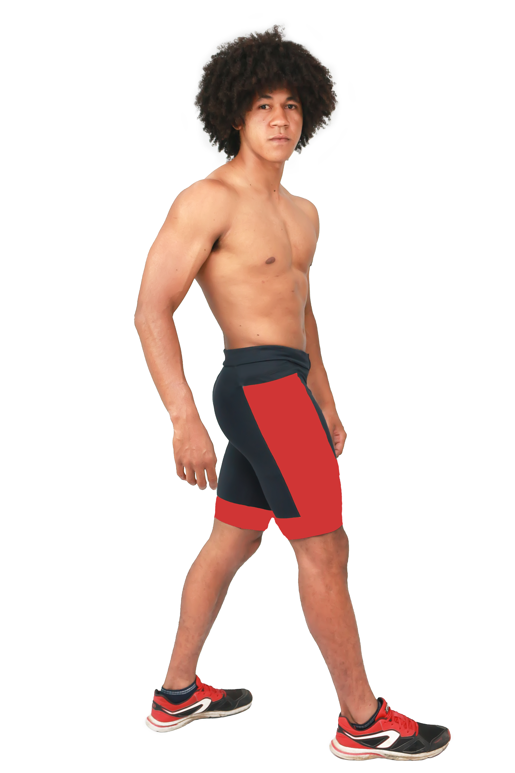 Bermuda Masculina Preta/Vermelho