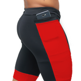 Bermuda Masculina Preta/Vermelho