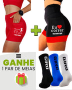 Kit Shorts Feminino + Meia