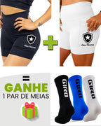 Kit Shorts Feminino + Meia
