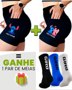 Kit Shorts Feminino + Meia