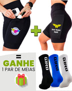 Kit Bermudas Feminino + Meia