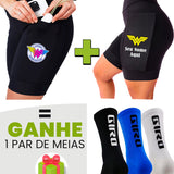 Kit Bermudas Feminino + Meia