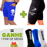 Kit Bermuda Masculina + Meia