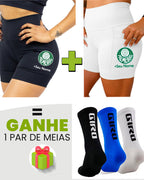 Kit Shorts Feminino + Meia