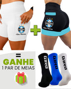 Kit Shorts Feminino + Meia