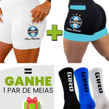 Kit Shorts Feminino + Meia