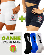 Kit Shorts Feminino + Meia