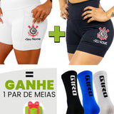 Kit Shorts Feminino + Meia