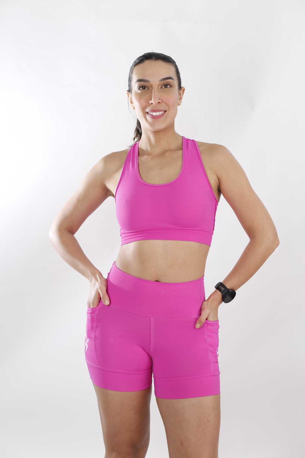 Shorts Rosa Batimento Corredora+Seu nome