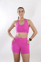 Shorts Rosa Batimento Corredora+Seu nome