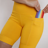 Bermuda Femin Amarelo ( Pronta Entrega)