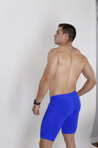 Bermuda Masc Azul Sem Estampa