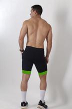 Bermuda Masculina Preto/Verde Corredor + Seu nome