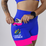 Shorts Azul e Rosa Foda-se o Pace