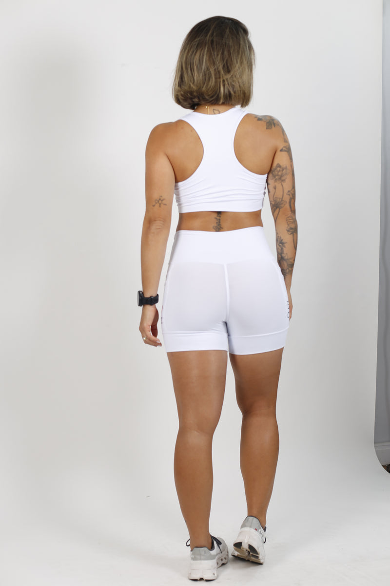 Shorts Branco Mulher Maravilha