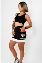 Shorts Preto/Branco São Paulo + Nome