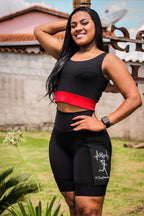 Bermuda Feminina Preto Sou Corredora ( Pronta Entrega)