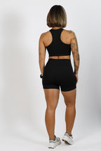 Short Preto Feminino Super Poderosa Azul