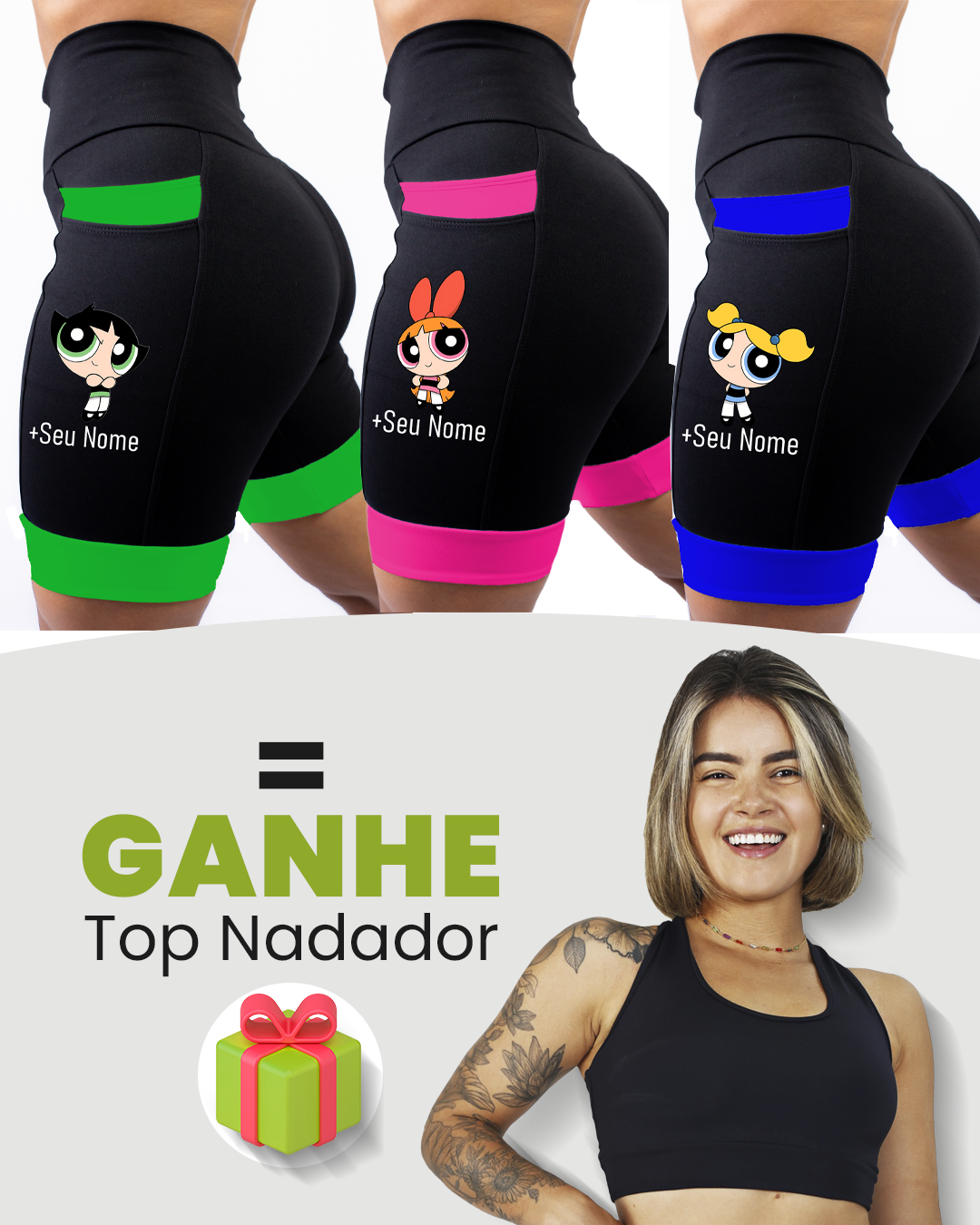 Kit Bermuda Super Poderosa + Top